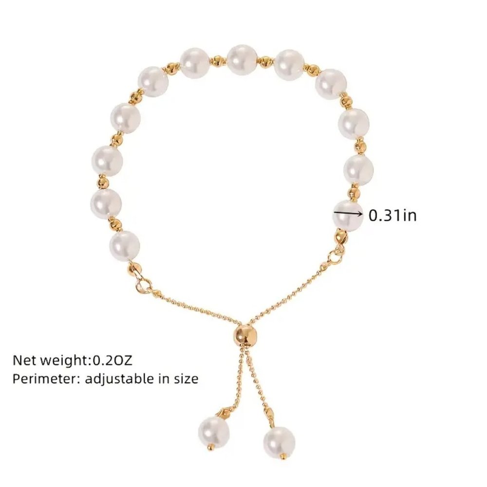 Faux Pearl Boho Bracelet - Picture 3 of 3